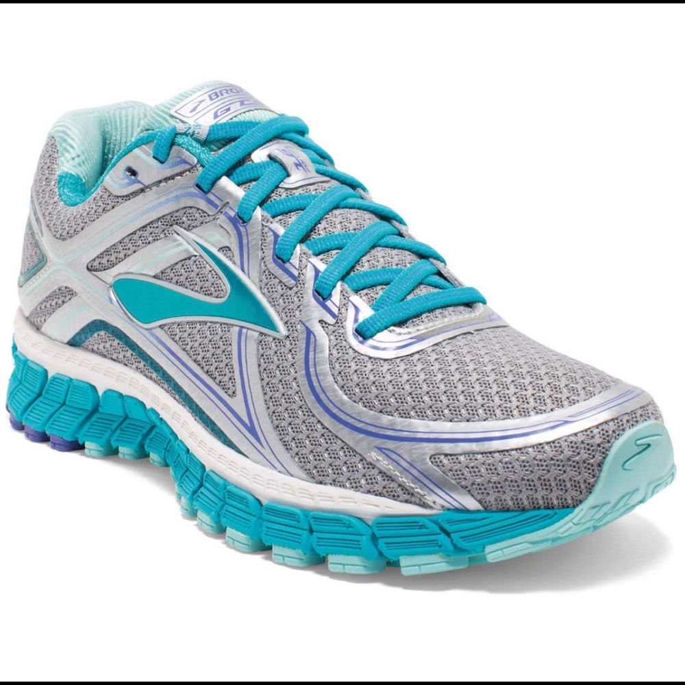 Brooks Adrenaline GTS 16 Silver/teal womens shoes
